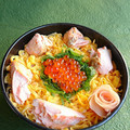 カルン's cooksnap of when they made 秋鮭といくらの寿司　炊飯器で簡単.