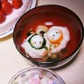 ＠希介's cooksnap of when they made ひな祭りに。雛人形が入ったお吸い物.