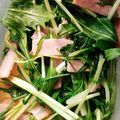 クックUPNT7E☆'s cooksnap of when they made 【レンジで簡単】水菜とベーコンのおひたし.