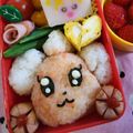 miharukaママ's cooksnap of when they made キャラ弁☆プリキュア☆ペコリンのお弁当.