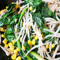 カンタンで美味は正義's cooksnap of when they made 5分！ほうれん草ともやしのツナコーン炒め.
