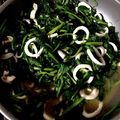 クックIAD7YE☆'s cooksnap of when they made 烏賊とほうれん草の中華炒め.