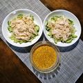 宝美空's cooksnap of when they made 節約！もやしとサラダチキンのバンバンジー.