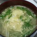 ヨシヨッシー's cooksnap of when they made 簡単 水菜のピリ辛スープ.