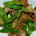 クックY08S17☆'s cooksnap of when they made 豚肉ときぬさやとえのきの炒め物.