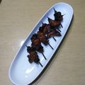 ラリー＆サラ's cooksnap of when they made オーブンが汚れない　絶品・鶏皮の焼き鳥.