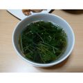11:11ss's cooksnap of when they made 水菜と海苔のスープ.