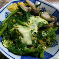 919けんちゃんママ's cooksnap of when they made 菜の花としめじの玉子とじ.