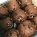 なつむし2014's cooksnap of when they made 我が家のココアチョコチップちぎりパン⁂.