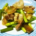 ハル0401's cooksnap of when they made 豚バラ☆にんにくの芽炒め.