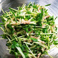 pearlpopi's cooksnap of when they made 豆苗ときゅうりとツナのサラダ.