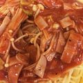 クックG4EHAD☆'s cooksnap of when they made 速攻！トマトみそパスタ（一人ランチにも）.