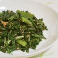 mmameco's cooksnap of when they made 鮭と春菊のバター炒め.