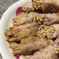 ayachum★'s cooksnap of when they made しょうがポン酢で食べるエノキの豚バラ巻き.