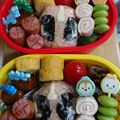 pimo's cooksnap of when they made キャラ弁 おにぎりで仮面ライダーゴースト.
