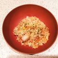 るんしの's cooksnap of when they made 簡単！フライパンで♡お店の味☆海老ピラフ.