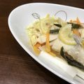 kanon0208's cooksnap of when they made 白身魚のゆず昆布レンジ蒸し.