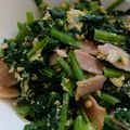 やまたんこまたん's cooksnap of when they made 糖質制限☆小松菜ベーコン卵炒め.