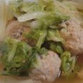 みほー♪'s cooksnap of when they made 白菜と鶏団子のウマ煮＠はなまるアレンジ.