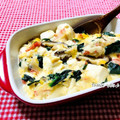 ねっちゃんっ's cooksnap of when they made 簡単♪豆腐とほうれん草のかき卵煮.