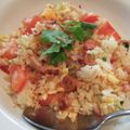 はちみつこぐま's cooksnap of when they made トマトチャーハン.
