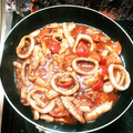 め光ちゃん's cooksnap of when they made ✽いかのにんにく炒め♬万能トマトだれ✽.