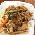 」りふ's cooksnap of when they made 焼きうどん(隠し味オイスターソース).
