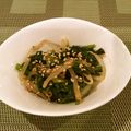 クマちー's cooksnap of when they made 塩酒粕ネギ油とコチュジャンで♪春菊ナムル.