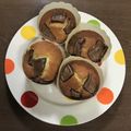 にゃただわ's cooksnap of when they made ホットケーキミックスで板チョコマフィン.