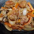 シロクロねこ2001's cooksnap of when they made ☆豚こま団子と赤パプリカの甘酢あん炒め☆.