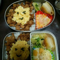 soucyanman's cooksnap of when they made 炒り卵とそぼろ弁当.