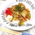 YUH♡ママ's cooksnap of when they made お好み焼き風炒り豆腐.