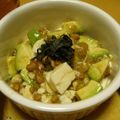 さなえっちび's cooksnap of when they made アボカド納豆豆腐☆.