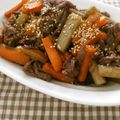 ともこキッチン's cooksnap of when they made プレ農家めし◆ごぼう人参と牛肉のキンピラ.