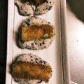 chikomon's cooksnap of when they made エビフライのおにぎり.