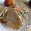 パフェうさこ♪'s cooksnap of when they made 焼きパプリカとほうれん草のケサディア.