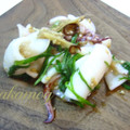 wakamog's cooksnap of when they made 【簡単】烏賊とほうれん草の中華風生姜炒め.