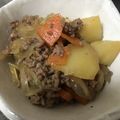 クックTSDDWP☆'s cooksnap of when they made 簡単すぎるひき肉の肉じゃが風.