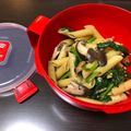 ハィさか's cooksnap of when they made しいたけとほうれん草のペンネ.