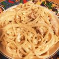 gogofufu's cooksnap of when they made 全卵と牛乳でマイベストカルボナーラ.