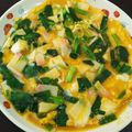 ☆そらママ★'s cooksnap of when they made 蒲鉾入り☆ニラたまご焼き.