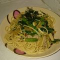 星ホシコ's cooksnap of when they made 豚バラ＆ほうれん草のパスタ.