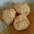 おけ～はん's cooksnap of when they made レンジで簡単♪もっちり〜おから団子.