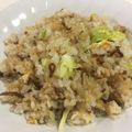 papikun's cooksnap of when they made ■春きゃべつ・いかなごの釘煮の炒飯■.
