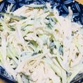 ○・ω・○はむはむ's cooksnap of when they made 簡単副菜★鶏胸肉ときゅうりのマヨわさ和え.