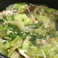 myimyu's cooksnap of when they made 10分！味覇でえのきとレタスの中華スープ.