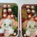 namiへい3's cooksnap of when they made キャラ弁☆プリキュア☆ペコリンのお弁当.