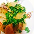 さち。ﾂｰﾂｰ's cooksnap of when they made 大根と豆苗炒め物.
