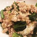 romaric's cooksnap of when they made 小松菜で栄養満点♡そぼろ中華丼.