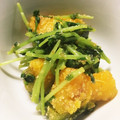 AsukA1025's cooksnap of when they made かぼちゃと豆苗の酢ごま和え.